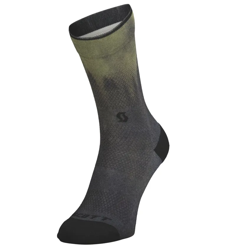 Scott Trail Tree Crew Sock Green/Black